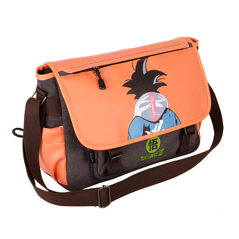 Multi-Anime Canvas Messenger Bag