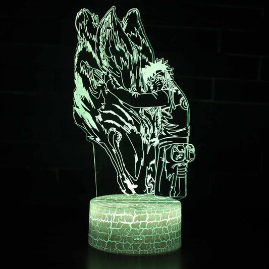 3D Naruto and Sasuke LED Night Light Table Lamp
