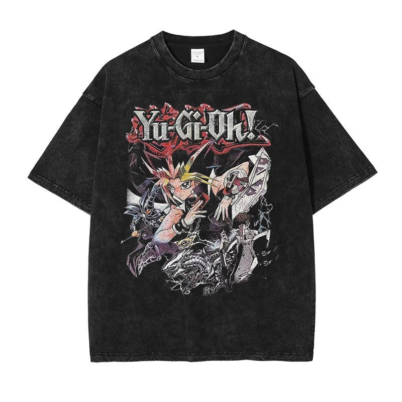 Yu-Gi-Oh Vintage Washed Anime Graphic T-Shirt