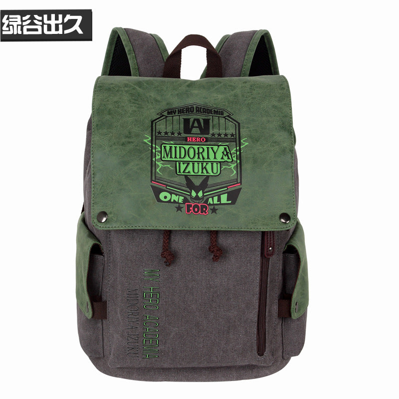 Attack on Titan & Multi-Anime Canvas Backpack