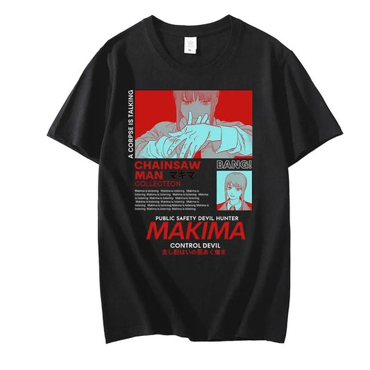 Chainsaw Man Makima Manga Graphic Tee for Men