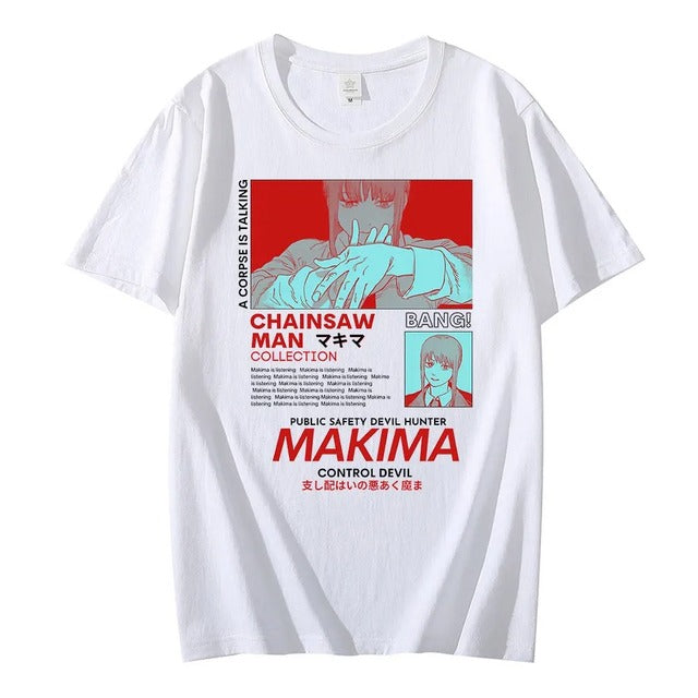 Chainsaw Man Makima Manga Graphic Tee for Men