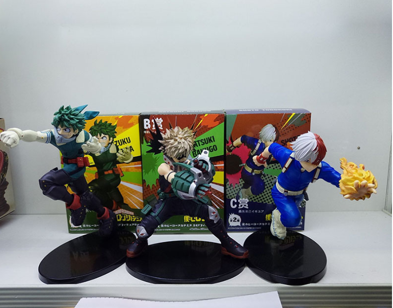My Hero Academia Figure Set — Deku, Bakugo & Todoroki