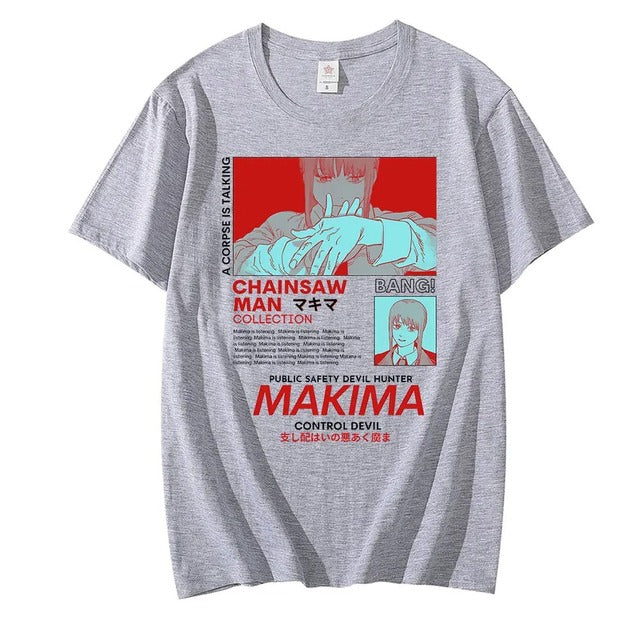 Chainsaw Man Makima Manga Graphic Tee for Men