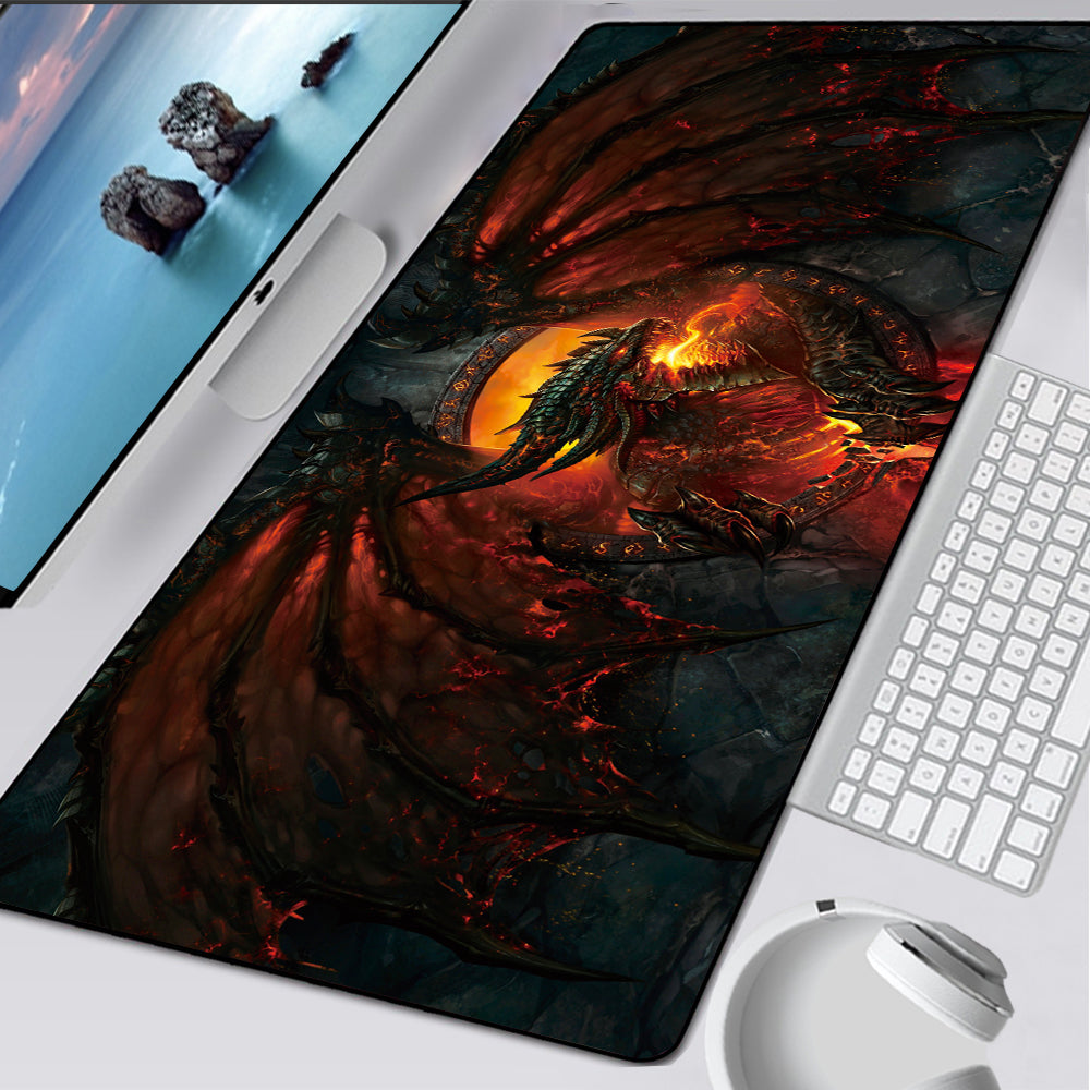 Dark Dragon Gaming Desk Mat — Fantasy Edition