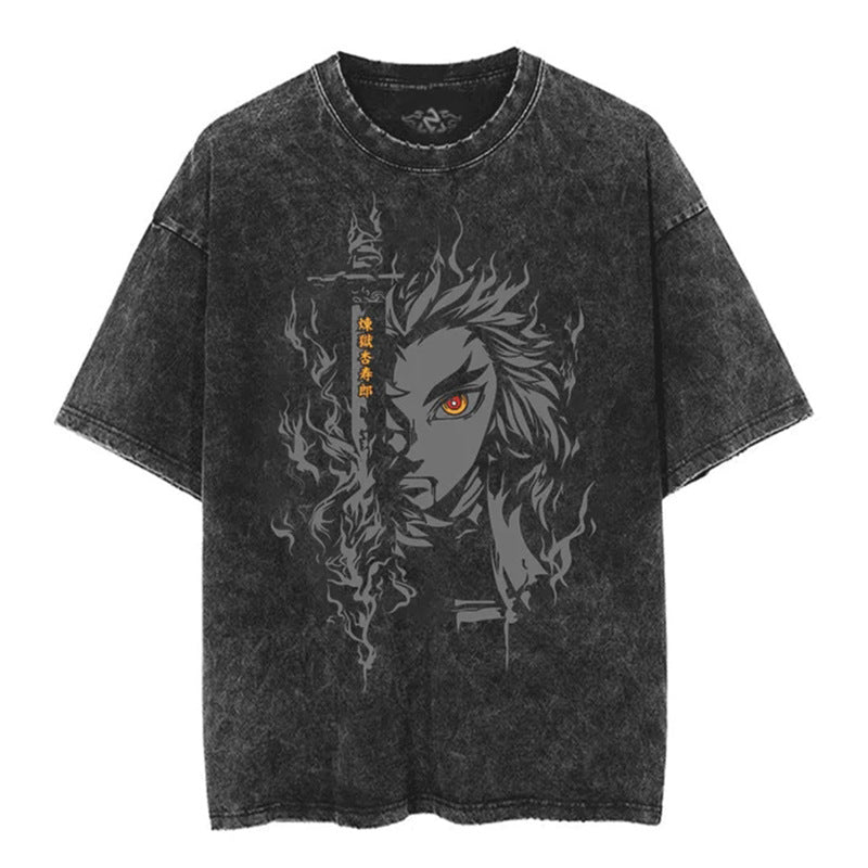 Demon Slayer Kyojuro Rengoku graphic tee