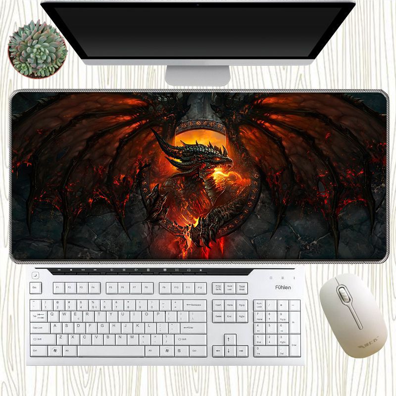 Dark Dragon Gaming Desk Mat — Fantasy Edition