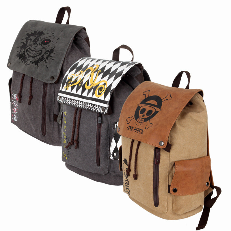 Attack on Titan & Multi-Anime Canvas Backpack