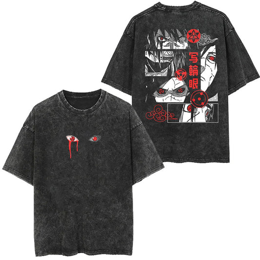Naruto Sharingan Uchiha graphic tee