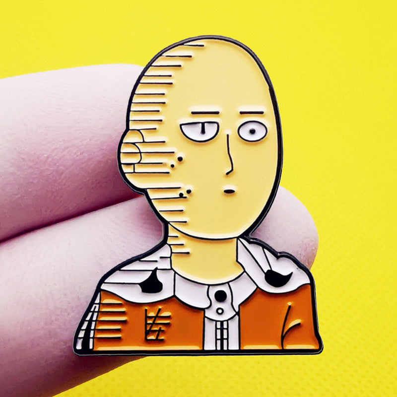 One Punch Man Saitama Enamel Pin