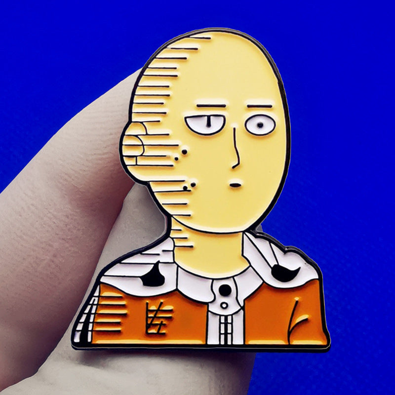 One Punch Man Saitama Enamel Pin