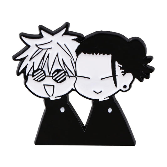 Gojo & Geto Jujutsu Kaisen Chibi Enamel Pin