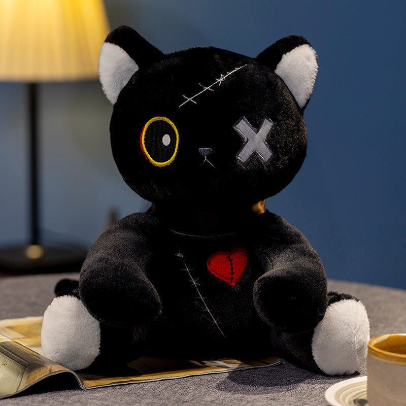 Dark Emo Cat Plush — Anime Edition