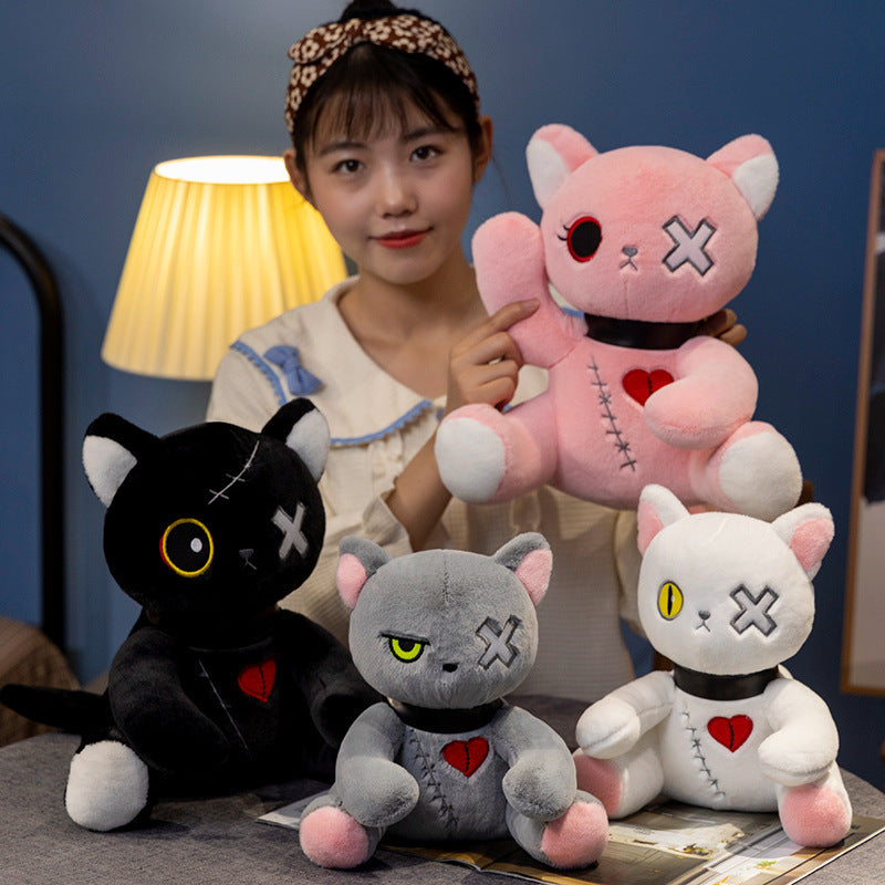 Dark Emo Cat Plush — Anime Edition