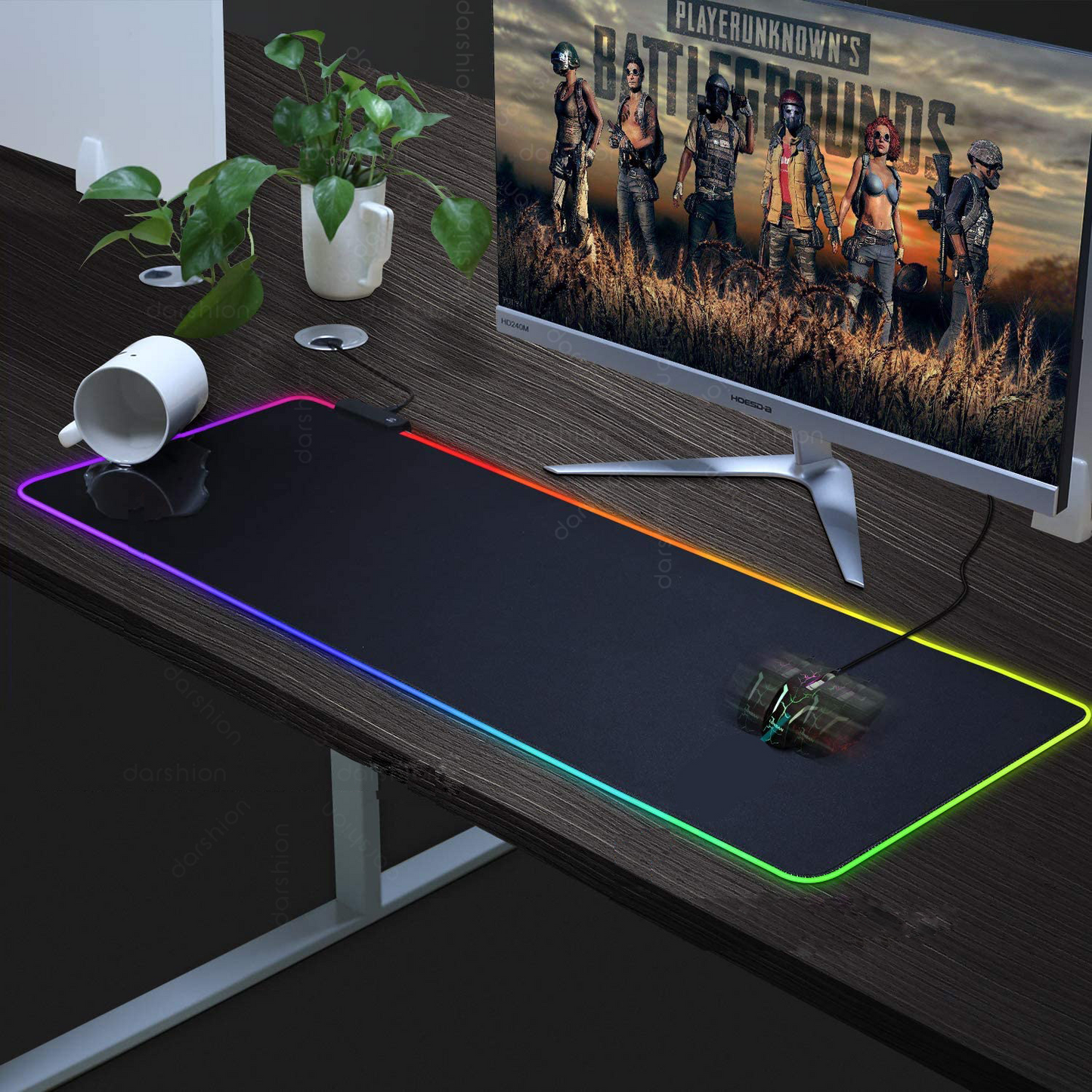 RGB LED Gaming Desk Mat — Symphony Edition
