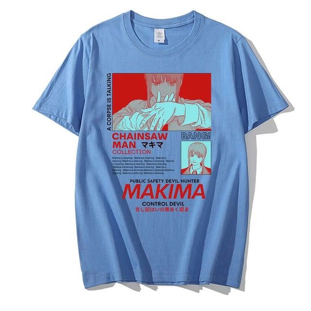 Chainsaw Man Makima Manga Graphic Tee for Men