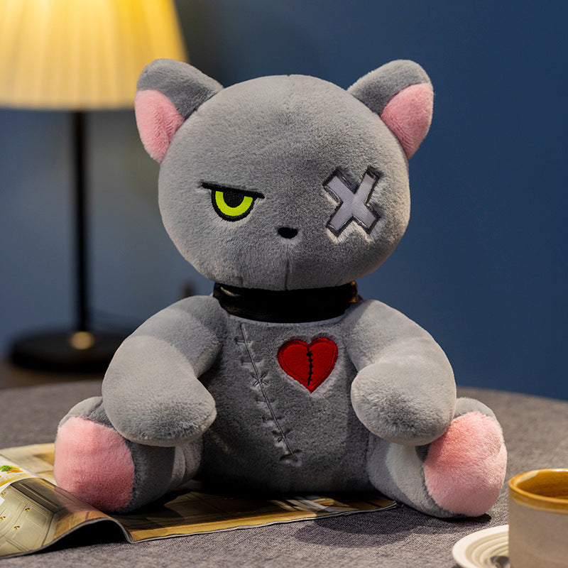Dark Emo Cat Plush — Anime Edition
