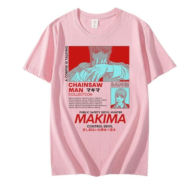 Chainsaw Man Makima Manga Graphic Tee for Men